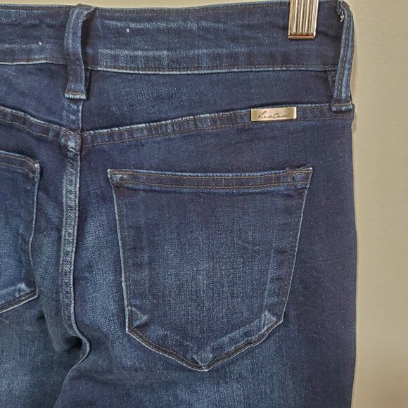 KANCAN Trisha Mid-Rise Classic Flare Jeans Super Stretch Dk Blue Women's 27 x 28 - Picture 8 of 15